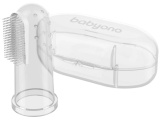 BabyOno Щетка силиконовая в футляре / цвет прозрачный