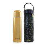 Miniland  Детский термос для жидкостей с термосумкой Delux Thermos 500 мл, золотой