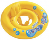 Intex Круг для плавания с сиденьем и трусами My baby float  67см жёлтый 1-2лет