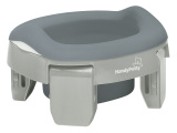 Roxy-Kids Дорожный горшок HandyPotty + универсальная вкладка для горшка, цвет серый-серый