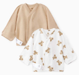 Happy Baby Рубашка, длинный рукав, 2 штуки beige&bears