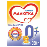 Малютка молочная смесь Комфорт PRO с рождения, 350 г