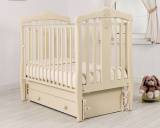 Гандылян Кровать детская "Доминик" Люкс маятник универсальный / цвет слоновая кость