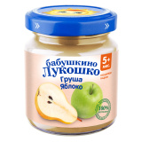 Бабушкино Лукошко Пюре из Груш и Яблок с 4 мес. 100г