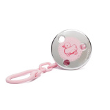 Suavinex Держатель для пустышки TOY, уточка / цвет розовый
