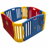 Edu-Play Детский манеж - ограждение, цвет / красный-желтый