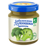Бабушкино Лукошко Пюре из Капусты Брокколи 100г 4 мес