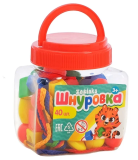 ZABIAKA Шнуровка пластмассовая в банке, 40 шт. 