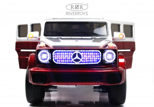 RiverToys Детский электромобиль Mercedes-Benz EQG (E222EE)  / цвет красный глянец