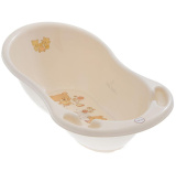 Tega Baby Ванночка детская со сливом Bear / цвет Beige/бежевый