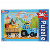 Умные игры Пазлы классические в коробке Синий трактор, 260 деталей 305127 / цвет синий, зеленый