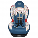 Детское автомобильное кресло / BS-02 Lux Print / Бирюза-Кошки