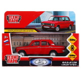 Машина металл LADA lada 2106 длина 10,5 см, инерц, красный, кор. Технопарк 415054