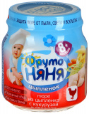 Фрутоняня м.п. 100г цыпленок/кукуруза/морковь/капуста *12