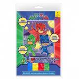 PJ Masks Герои в масках.Аппликация из фольги Отважные герои,20х17см.