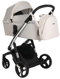 Ibebe Коляска 2 в 1 I-Stop / цвет Beige Chrom (бежевый, рама хром)