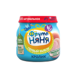 Фрутоняня пюре 80гр из Мяса Кролика с 6 мес