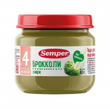 Semper Пюре "Брокколи", с 4 месяцев (80г)