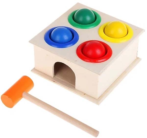 Лесная мастерская Развивающая игрушка-стучалка, 4 шарика