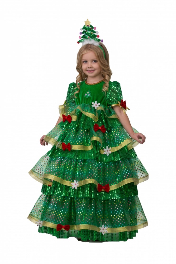 Детский карнавальный костюм. Платье новогодней Елочки | Шить просто — luchistii-sudak.ru