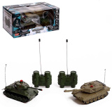 Автоград Набор "Танковый бой Т34 vs M1A2", на радиоуправлении