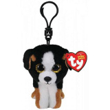 TY Beanie Babies Roscoe собачка  Игрушка-брелок / цвет чёрно-белый