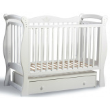 Baby luce детская кроватка лучик / цвет белый