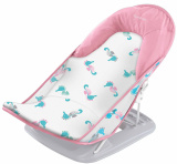 Summer Infant Лежак для купания с подголовником Deluxe Baby Bather / цвет морские коньки-розовый