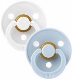 Bibs Набор пустышек Colour, 6-18 месяцев: White/Baby Blue