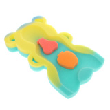 Матрасик для купания "Adik  Mini  Multicollor Bear Blue/Yellow/Green