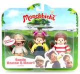 Monchhichi Фигурки Каури, Ханна, Вилли 3 в 1