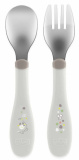 Chicco Набор столовых приборов Metal Cutlery / цвет серый