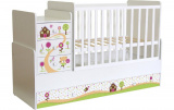 Polini kids Кроватка детская Simple 1100 "Пряничный домик" /белый