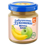 Бабушкино Лукошко Пюре из Яблок и Бананов (с 6 мес) 100г