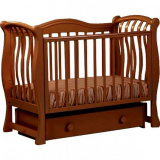 Кровать универсальный маятник Лель БИ 08 Маргаритка / орех темный 35