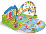 Huanger Развивающий коврик с пианино "Обезьянки"