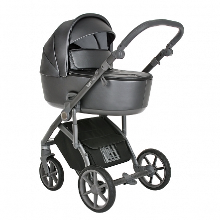 ROAN Коляска 2 в1 Bass Next Кожа, рама серая / цвет Graphite Pearl