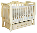 Антел Кровать детская Julia-11 с универсальным маятником / цвет слоновая кость