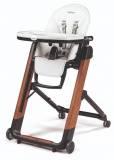 Peg-Perego Детский стульчик для кормления Siesta Follow Me / цвет Ambiance Brown / белый на коричневой раме