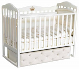 Антел Кровать детская "Алита" 7, мягкий фасад / цвет белый