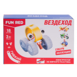 Fun Red Конструктор гибкий Вездеход 18 деталей