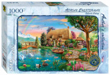 Step Puzzle Пазл "Коттедж на берегу озера", 1000 деталей