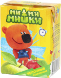 Ми-Ми-Мишки Сок яблочный осветленный, с 4 месяцев, 0,2 л