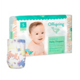 Offspring Подгузники расцветка Единороги S 3-6 кг 48 шт.