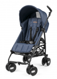 Peg-Perego Коляска детская прогулочная Pliko Mini + бампер передний / цвет Urban Denim джинс