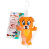 КАПИТОШКА Игрушка для ванны собачка 9 см, в сетке,в кор.2*240шт