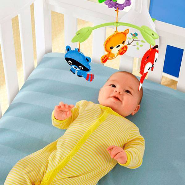 Fisher Price Музыкальный мобиль 3в1 Лесные друзья