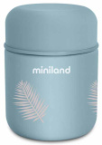Miniland Термос для еды и жидкостей Terra Thermos Mini, 280 мл / цвет бирюзовый-пальмы