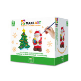 Maxi Art Набор для раскрашивания Ёлочные Украшения / цвет белый