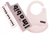 Heorshe Нагрудник силиконовый I'm bib / цвет Pink (розовый)